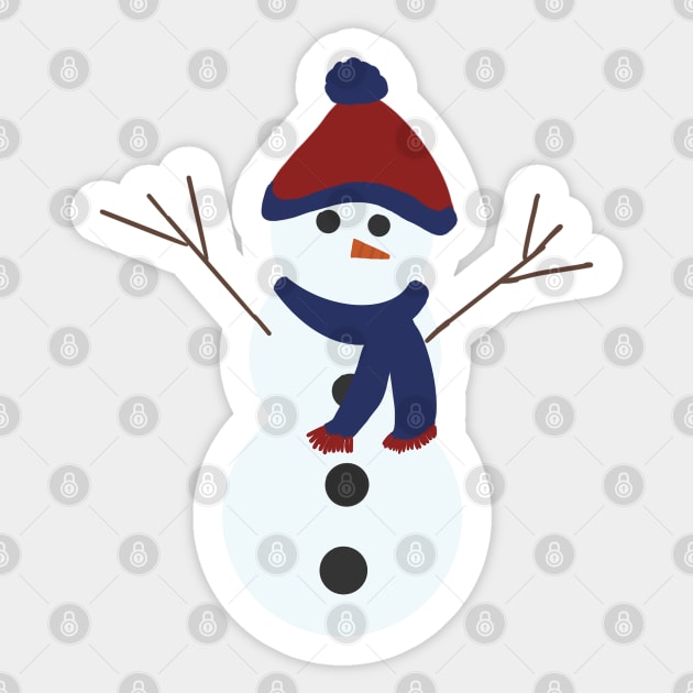 Snowman Sticker by Geometrico22